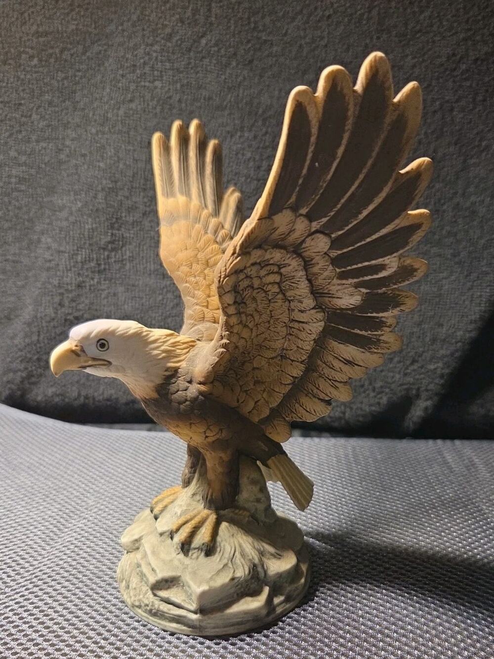 Vintage Bald Eagle by Andrea Sadek Porcelain Ceramic 7" Tall Figurine Statue
